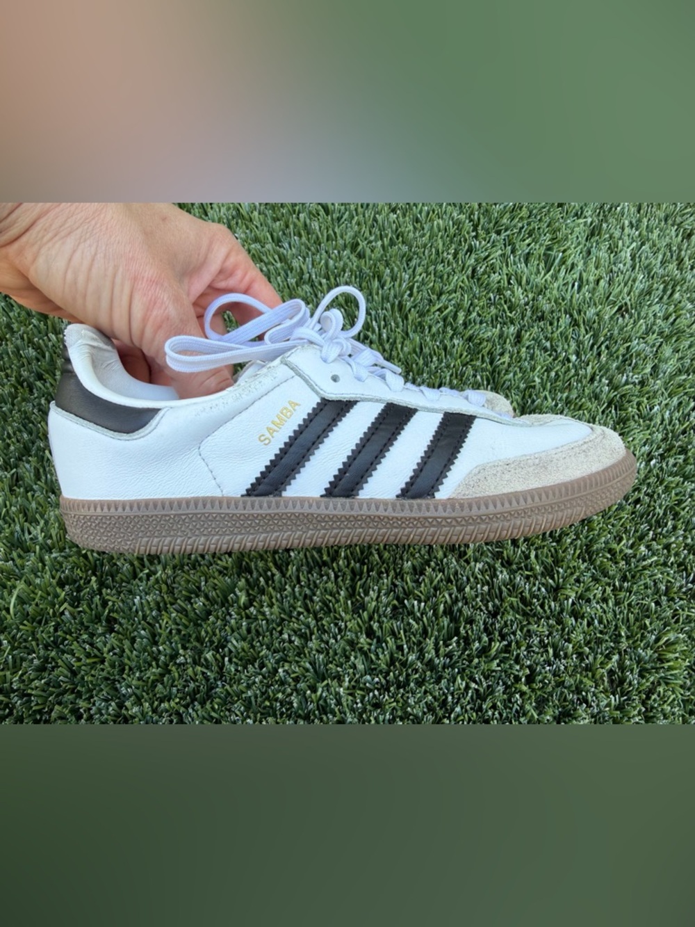 adidas Samba kids Classic White Black Sneakers 1 - Picture 9 of 10
